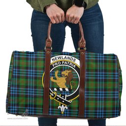 Scottish Newlands of Lauriston Clan Tartan Travel Bag - Crest Classic Scottish Plaid Tartan Plaid
