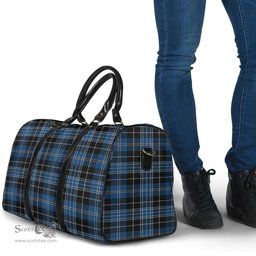 Scottish Clergy Blue Clan Tartan Travel Bag - Classic Scottish Plaid Tartan Plaid