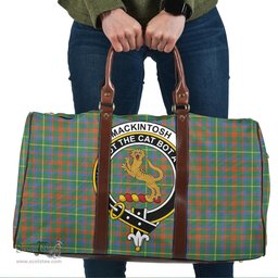 Scottish MacKintosh Hunting Ancient Clan Tartan Travel Bag - Crest Classic Scottish Plaid Tartan Plaid