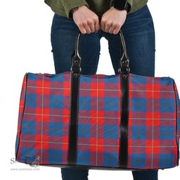 Scottish Galloway Red Clan Tartan Travel Bag - Classic Scottish Plaid Tartan Plaid