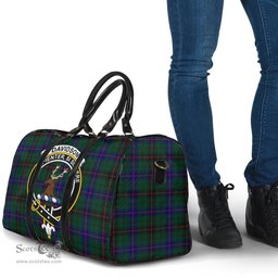 Scottish Davidson Modern Clan Tartan Travel Bag - Crest Classic Scottish Plaid Tartan Plaid