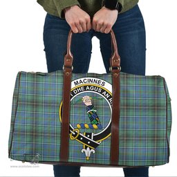 Scottish MacInnes Ancient Clan Tartan Travel Bag - Crest Classic Scottish Plaid Tartan Plaid