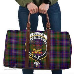 Scottish Cameron of Erracht Modern Clan Tartan Travel Bag - Crest Classic Scottish Plaid Tartan Plaid