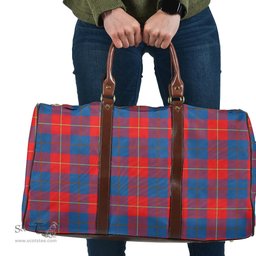 Scottish Galloway Red Clan Tartan Travel Bag - Classic Scottish Plaid Tartan Plaid