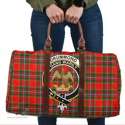 Scottish Drummond of Perth Clan Tartan Travel Bag - Crest Classic Scottish Plaid Tartan Plaid