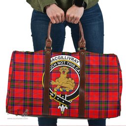 Scottish MacGillivray Modern Clan Tartan Travel Bag - Crest Classic Scottish Plaid Tartan Plaid