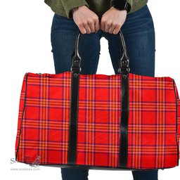 Scottish Burnett Modern Clan Tartan Travel Bag - Classic Scottish Plaid Tartan Plaid