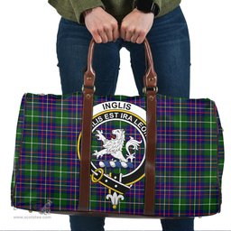 Scottish Inglis Modern Clan Tartan Travel Bag - Crest Classic Scottish Plaid Tartan Plaid