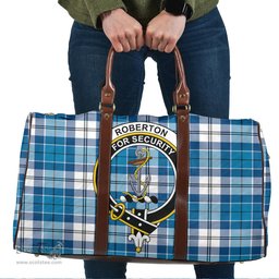 Scottish Roberton Clan Tartan Travel Bag - Crest Classic Scottish Plaid Tartan Plaid