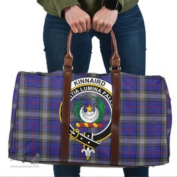 Scottish Kinnaird Clan Tartan Travel Bag - Crest Classic Scottish Plaid Tartan Plaid