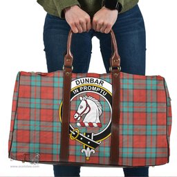 Scottish Dunbar Ancient Clan Tartan Travel Bag - Crest Classic Scottish Plaid Tartan Plaid