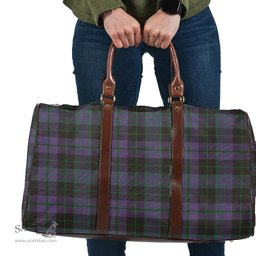 Scottish Clergy Green Clan Tartan Travel Bag - Classic Scottish Plaid Tartan Plaid