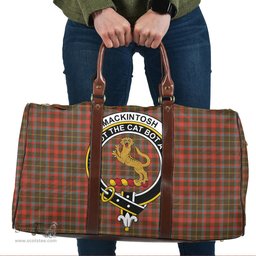 Scottish MacKintosh Hunting Weathered Clan Tartan Travel Bag - Crest Classic Scottish Plaid Tartan Plaid