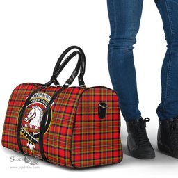 Scottish Hepburn Clan Tartan Travel Bag - Crest Classic Scottish Plaid Tartan Plaid