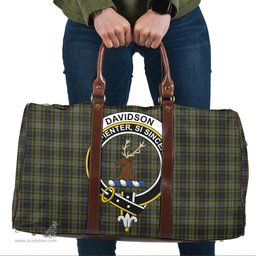 Scottish Davidson Tulloch Dress Clan Tartan Travel Bag - Crest Classic Scottish Plaid Tartan Plaid