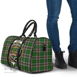 Scottish Gray Hunting Clan Tartan Travel Bag - Crest Classic Scottish Plaid Tartan Plaid