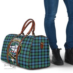 Scottish Galbraith Ancient Clan Tartan Travel Bag - Crest Classic Scottish Plaid Tartan Plaid