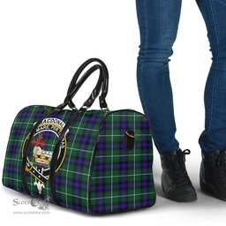 Scottish MacDonald of the Isles Hunting Modern Clan Tartan Travel Bag - Crest Classic Scottish Plaid Tartan Plaid