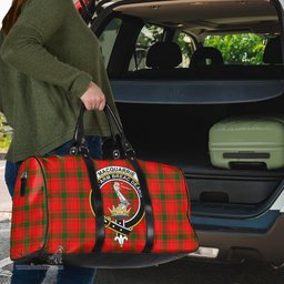 Scottish MacQuarrie Modern Clan Tartan Travel Bag - Crest Classic Scottish Plaid Tartan Plaid