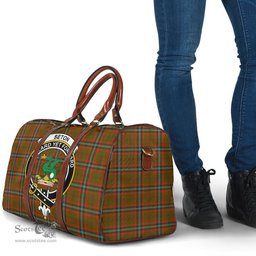 Scottish Seton Hunting Modern Clan Tartan Travel Bag - Crest Classic Scottish Plaid Tartan Plaid