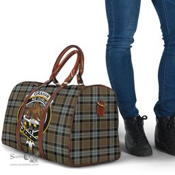 Scottish Graham of Menteith Weathered Clan Tartan Travel Bag - Crest Classic Scottish Plaid Tartan Plaid