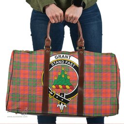 Scottish Grant Ancient Clan Tartan Travel Bag - Crest Classic Scottish Plaid Tartan Plaid