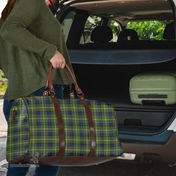 Scottish Reid Green Clan Tartan Travel Bag - Classic Scottish Plaid Tartan Plaid