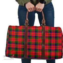 Scottish MacNaughton Modern Clan Tartan Travel Bag - Classic Scottish Plaid Tartan Plaid