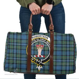 Scottish Robertson Hunting Ancient Clan Tartan Travel Bag - Crest Classic Scottish Plaid Tartan Plaid