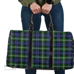 Scottish Baillie Modern Clan Tartan Travel Bag - Classic Scottish Plaid Tartan Plaid