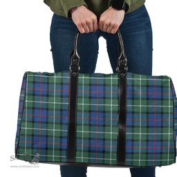 Scottish Davidson of Tulloch Clan Tartan Travel Bag - Classic Scottish Plaid Tartan Plaid
