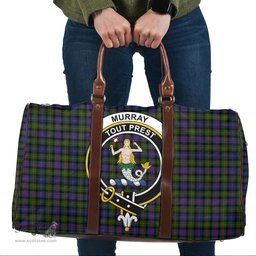 Scottish Murray of Atholl Modern Clan Tartan Travel Bag - Crest Classic Scottish Plaid Tartan Plaid