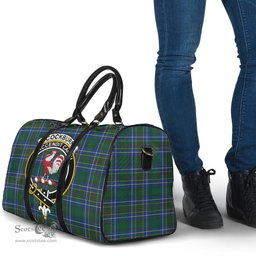 Scottish Cockburn Ancient Clan Tartan Travel Bag - Crest Classic Scottish Plaid Tartan Plaid