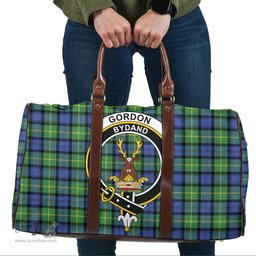 Scottish Gordon Old Ancient Clan Tartan Travel Bag - Crest Classic Scottish Plaid Tartan Plaid