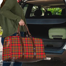 Scottish Hepburn Clan Tartan Travel Bag - Classic Scottish Plaid Tartan Plaid
