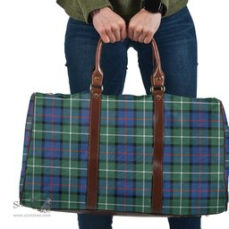 Scottish Davidson of Tulloch Clan Tartan Travel Bag - Classic Scottish Plaid Tartan Plaid
