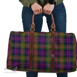 Scottish MacDonnell of Glengarry Modern Clan Tartan Travel Bag - Classic Scottish Plaid Tartan Plaid