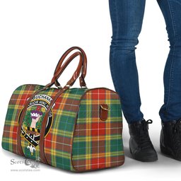 Scottish Buchanan Old Sett Clan Tartan Travel Bag - Crest Classic Scottish Plaid Tartan Plaid