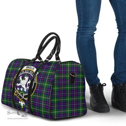 Scottish Inglis Modern Clan Tartan Travel Bag - Crest Classic Scottish Plaid Tartan Plaid
