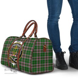 Scottish Gray Hunting Clan Tartan Travel Bag - Crest Classic Scottish Plaid Tartan Plaid