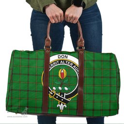 Scottish Don _Tribe of Mar Clan Tartan Travel Bag - Crest Classic Scottish Plaid Tartan Plaid