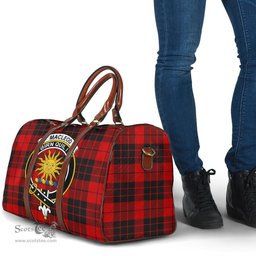 Scottish MacLeod of Raasay Clan Tartan Travel Bag - Crest Classic Scottish Plaid Tartan Plaid