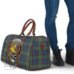 Scottish Nicolson Hunting Ancient Clan Tartan Travel Bag - Crest Classic Scottish Plaid Tartan Plaid