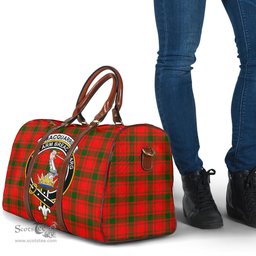 Scottish MacQuarrie Modern Clan Tartan Travel Bag - Crest Classic Scottish Plaid Tartan Plaid