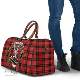 Scottish MacQueen Modern Clan Tartan Travel Bag - Crest Classic Scottish Plaid Tartan Plaid