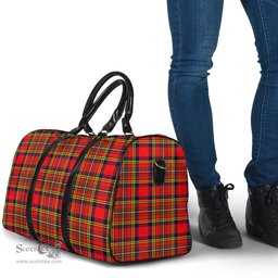 Scottish Hepburn Clan Tartan Travel Bag - Classic Scottish Plaid Tartan Plaid