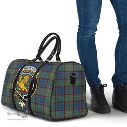 Scottish Nicolson Hunting Ancient Clan Tartan Travel Bag - Crest Classic Scottish Plaid Tartan Plaid