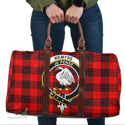 Scottish Wemyss Modern Clan Tartan Travel Bag - Crest Classic Scottish Plaid Tartan Plaid