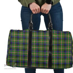Scottish Reid Green Clan Tartan Travel Bag - Classic Scottish Plaid Tartan Plaid