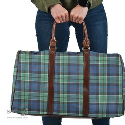 Scottish Leslie Hunting Ancient Clan Tartan Travel Bag - Classic Scottish Plaid Tartan Plaid